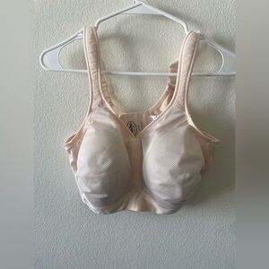 Anita light pink athleisure comfy mesh sport bra with padding